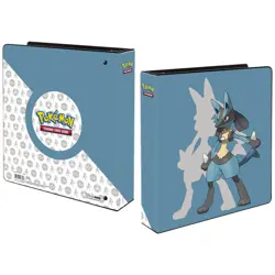LUCARIO POKEMON ULTRA PRO 3 RING 2" ALBUM FOLDER BINDER TRADING CARD STORAGE - Image 1