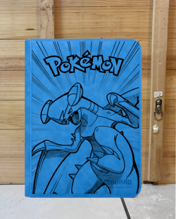 Pokemon Garchomp Laser Engraved Trading Card Binder (Made To Order) - Image 1