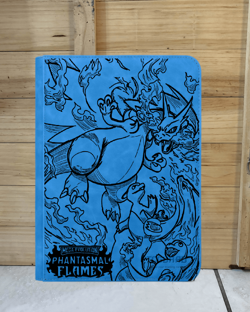 Pokemon Laser Engraved Trading Card Binder Phantasmal Flames (Made To Order) - Image 1