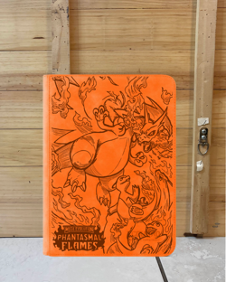 Pokemon Laser Engraved Trading Card Binder Phantasmal Flames (Made To Order) - Image 2