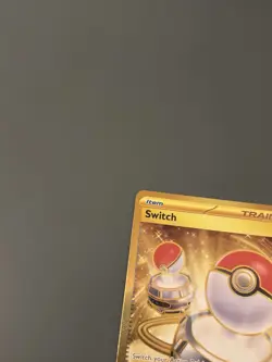 Pokemon TCG Scarlet & Violet 151 Set: Switch 206/165 Secret Gold Rare Card - NM - Image 2