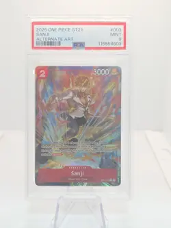 One Piece TCG Sanji ST21-003 Alt Art PSA 9 - Image 1