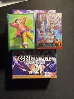 ST21 Starter Deck Ex Gear 5 Sealed Deck And Sleeves Only ONE PIECE TCG ENGLISH - Image 1