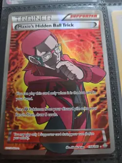 Maxie's Hidden Ball Trick Full Art 158/160 XY Primal Clash Holo NM Pokemon Card - Image 1