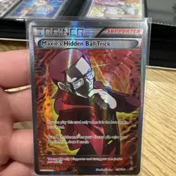 Maxie's Hidden Ball Trick - 158/160 - Pokemon Primal Clash Full Art Rare Card NM - Image 1
