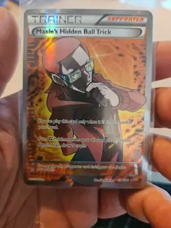 Maxie's Hidden Ball Trick - 158/160 - Pokemon Primal Clash Full Art Rare Card NM - Image 2