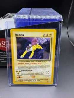 Pokemon TCG Raikou Neo Revelation Card 22/64 Unlimited Rare LP - Image 3