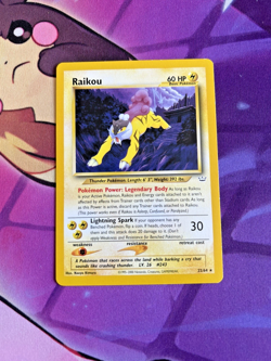 Raikou - 22/64 [Neo Revelation] Pokemon TCG - Vintage Card - Regular RARE - NM - Image 1