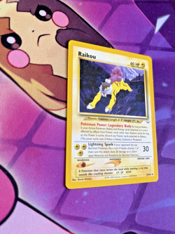 Raikou - 22/64 [Neo Revelation] Pokemon TCG - Vintage Card - Regular RARE - NM - Image 2