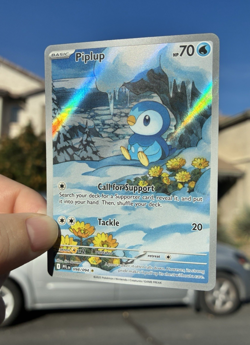 Piplup Full Art, Pokemon Near Mint, Phantasmal Flames, Illustration Rare, 98/94 - Image 1