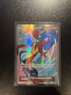 Pokemon TCG Trainer Skyla Breakpoint Full Art Ultra Rare Card 122/122 - LP - Image 1