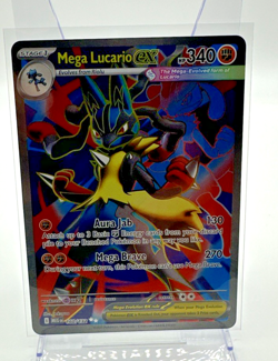 Pokemon TCG Mega Lucario EX 160/132 Ultra Rare Holo NM Mega Evolutions Full Art - Image 1