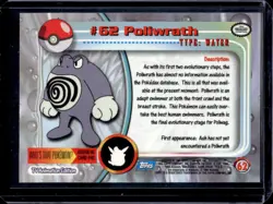 1999 Topps Pokemon TV Animation Edition Series 1 Poliwrath Blue Logo Foil #62 - Image 2