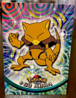 #63 Abra Topps Pokemon Non Holo Red Label Tv Animated Series - Image 1