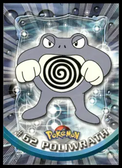 Topps Pokemon Poliwrath #62 1999 TV Animation Edition Non Holo Green Logo NM - Image 1