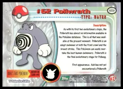 Topps Pokemon Poliwrath #62 1999 TV Animation Edition Non Holo Green Logo NM - Image 2