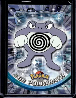 1999 Topps Pokemon TV Animation Edition Poliwrath Red Logo #62 - Image 1