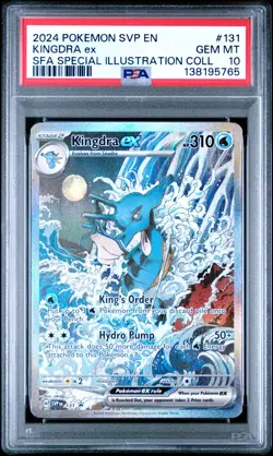 2024 POKEMON SVP DE Kingdra EX SFA Special Illustration Collection #131 PSA 10 - Image 1