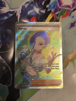 Pokemon TCG Trainer Perrin Holo Rare Twilight Masquerade 209/167 - Image 2