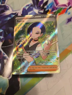 Pokemon TCG Trainer Perrin Holo Rare Twilight Masquerade 209/167 - Image 3