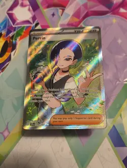 Pokemon TCG Trainer Perrin Holo Rare Twilight Masquerade 209/167 - Image 4