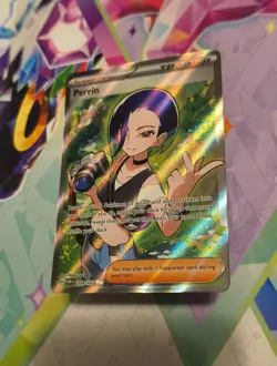 Pokemon TCG Trainer Perrin Holo Rare Twilight Masquerade 209/167 - Image 5