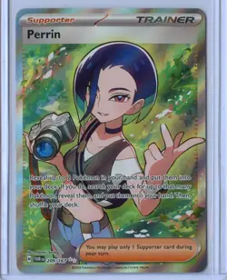 Pokemon TCG Perrin 209/167 Full Art Ultra Rare Twilight Masquerade NM - Image 1