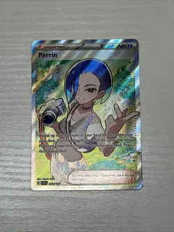 Pokemon TCG Trainer Perrin Holo Illustration Rare Twilight Masquerade 209/167 - Image 1