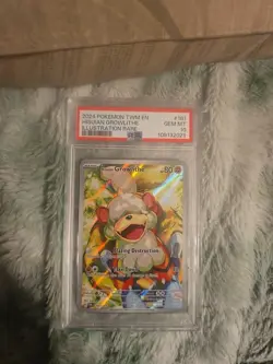 Hisuian Growlithe Holo Illustration Rare Card 181/167 Sv06: Twilight Masquerade - Image 1