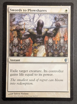 MTG Card - 1x Swords to Plowshares - Conspiracy - NM/LP - Magic The Gathering - Image 1