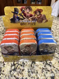 One Piece Card Game [12x] Tin Pack Set Vol.2 [TS-02] Display English - Image 1