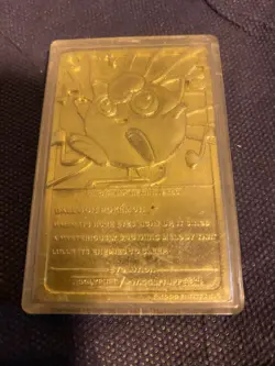 1999 Limited Edition 23 K Gold Plated Jiggly Puff Pokemon Card By Burger King - Image 2