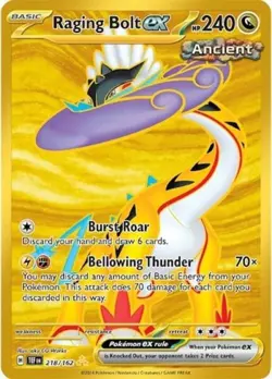 Pokemon Raging Bolt ex - 218 NM 1st Edition Normal SV05: Temporal Forces - Image 1