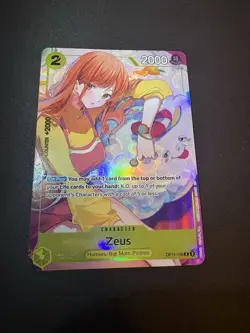 One Piece TCG Zeus (Nami) Promo English Alternative Card OP11-106 NEAR MINT - Image 1