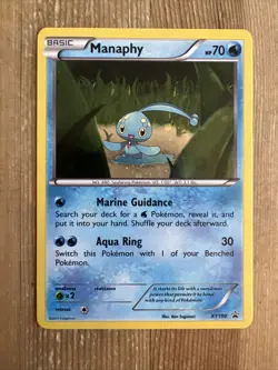 Manaphy - XY190 - Pokemon Promo XY Holo Rare Card LP - Image 1