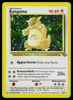 Pokemon Card - Kangaskhan Kangama Jungle German 5/64 Holo Rare - Image 1