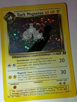 Dark Magneton Holo 11/82 Pokemon Card Vintage Rocket Set 1999 RARE NEAR MINT - Image 4
