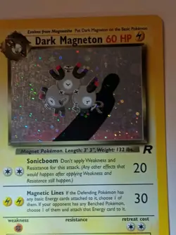 Dark Magneton Holo 11/82 Pokemon Card Vintage Rocket Set 1999 RARE NEAR MINT - Image 5
