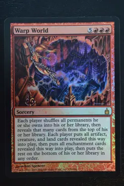 Magic The Gathering MTG WARP WORLD FOIL Ravnica: City of Guilds LP Played - Image 1