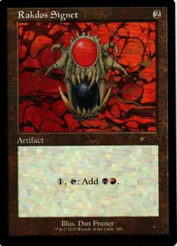MTG: Secret Lair Drop Series: Rakdos Signet: Lightly Played Condition - Image 1