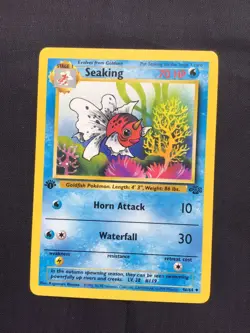 Pokemon Cards: Jungle 1st Edition Uncommon: Seaking 46/64 - Image 1