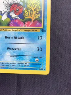 Pokemon Cards: Jungle 1st Edition Uncommon: Seaking 46/64 - Image 4