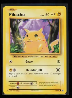 Pikachu 35/108 Pokemon Evolutions Common Lightly Played - Image 1