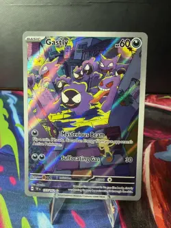 2024 Pokemon TCG Gastly Illustration Rare IR Holo Card 177/162 Temporal Forces - Image 3