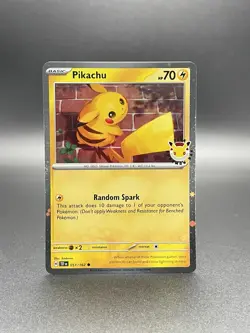 Pikachu 051 /162 Stamped 2026 Pokemon Day 30 Promo TCG With Coin - Image 1