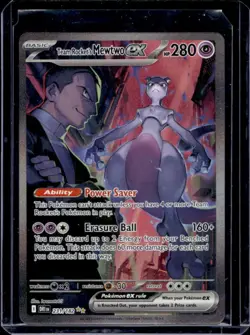 2025 Pokemon SV Destined Rivals DRI EN Team Rocket's Mewtwo ex #231/182 - Image 1