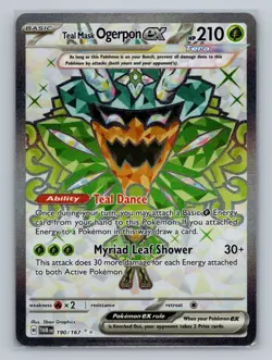 Pokemon SV06: Twilight Masquerade #190/167 Teal Mask Ogerpon ex - Image 1