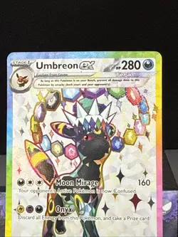Pokemon Card Umbreon EX SVP 176 Prismatic Evolutions Full Art Promo NM - Image 2