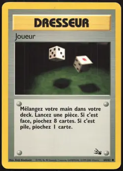 Carte Pokemon Joueur 60/62 Fossile Francais - Image 1