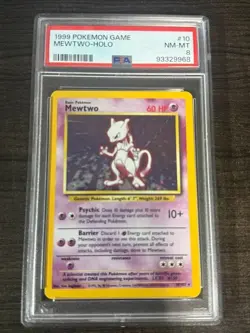 1999 Pokemon Game Mewtwo-Holo - PSA 8 NM Mint - Image 1